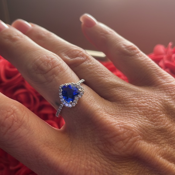 Genuine Blue Obsidian ring - Picture 2 of 2